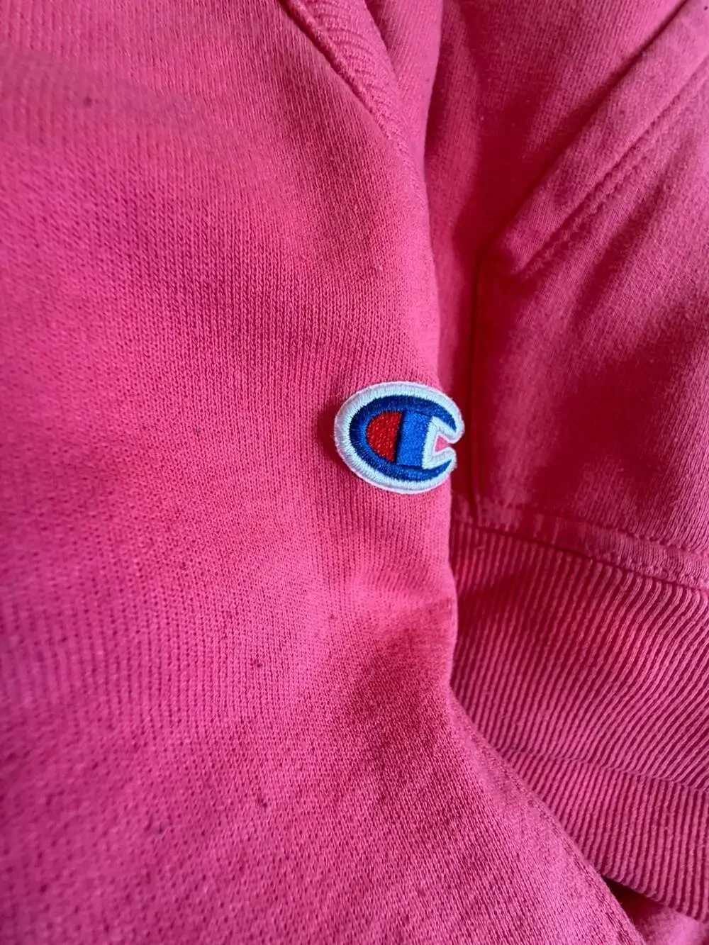 Champion GF536 Hot Pink Script Logo Hoodie Sweatsuit Women's Size Large